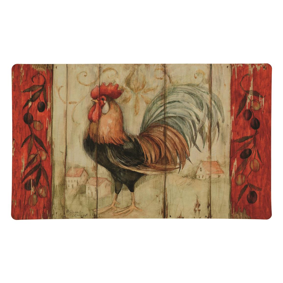 Mohawk Rustic Rooster Comfort Kitchen Mat