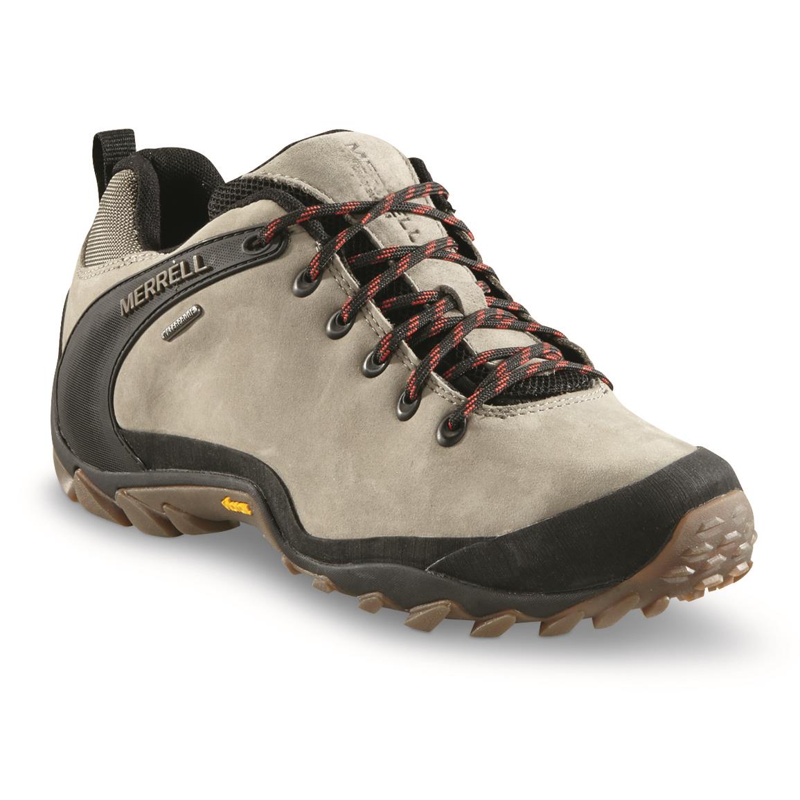 merrell leather hiking shoes