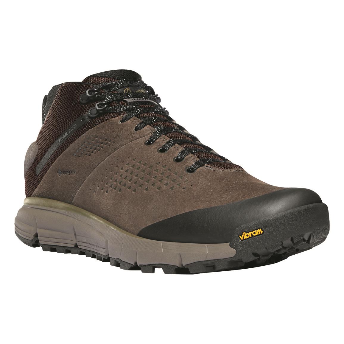 Danner Men's Trail 2650 GTX Waterproof Hiking Boots, Brown/military Green