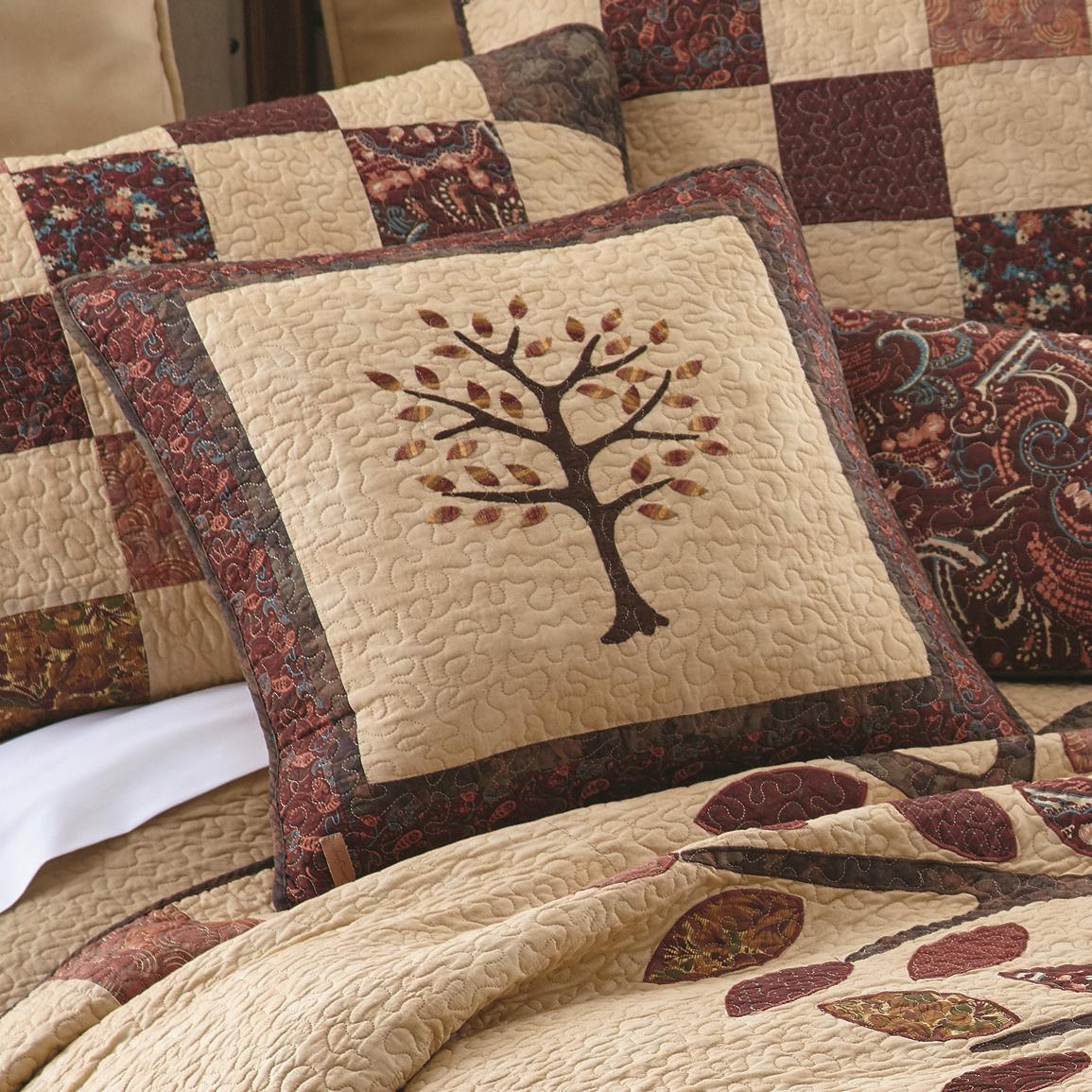 Donna Sharp Autumn Tree of Life Decorative Pillow 713891, Quilts