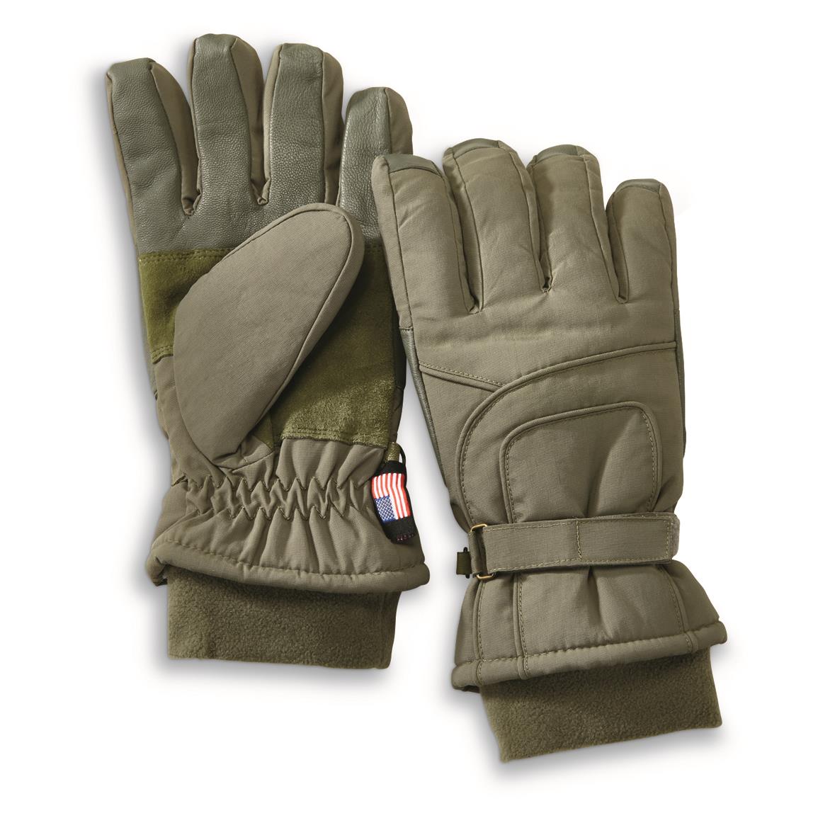 military medium 70W gloves cold weather masley force flyers leather goretex NEW 