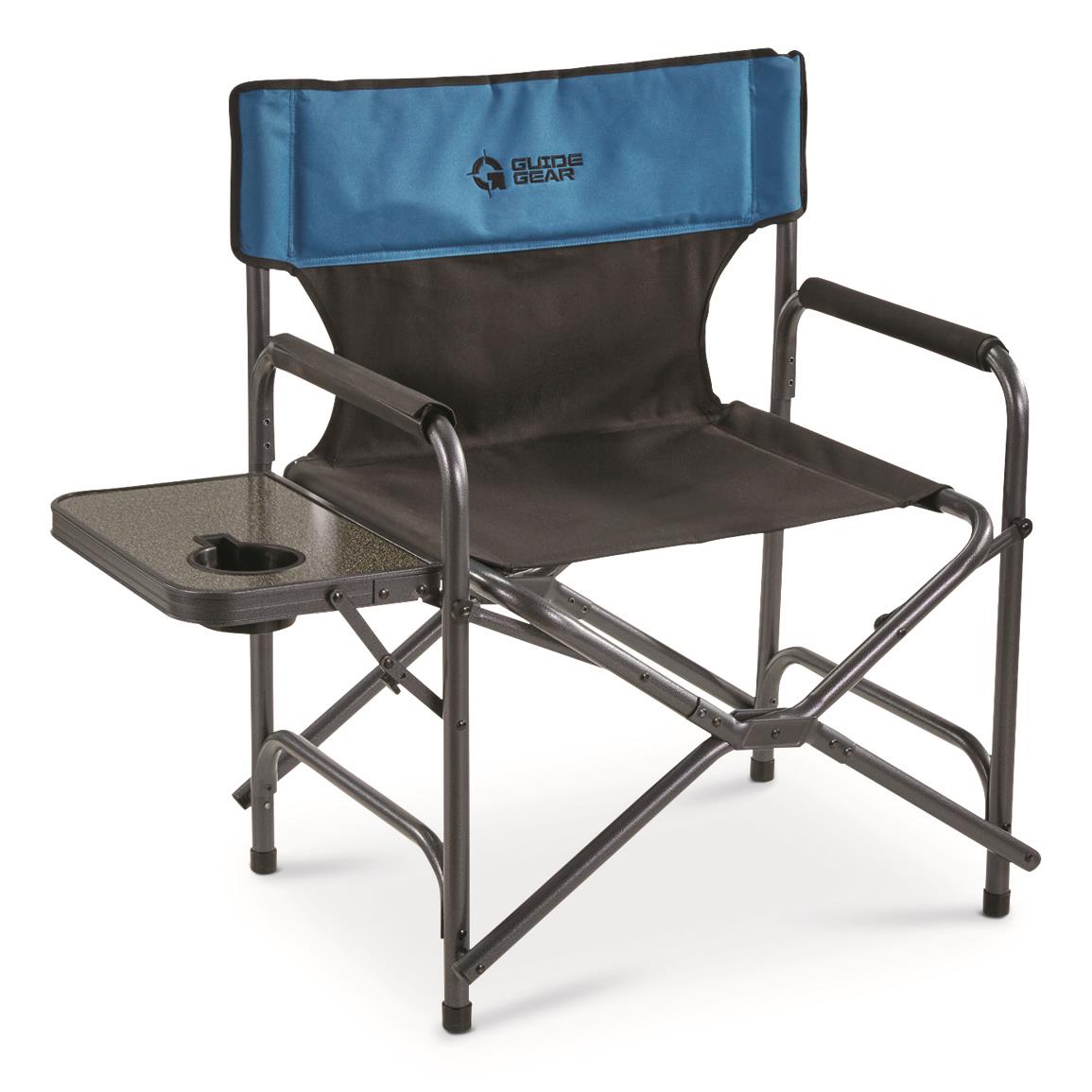 Steel frame holds up to 500 lbs., Blue/Black