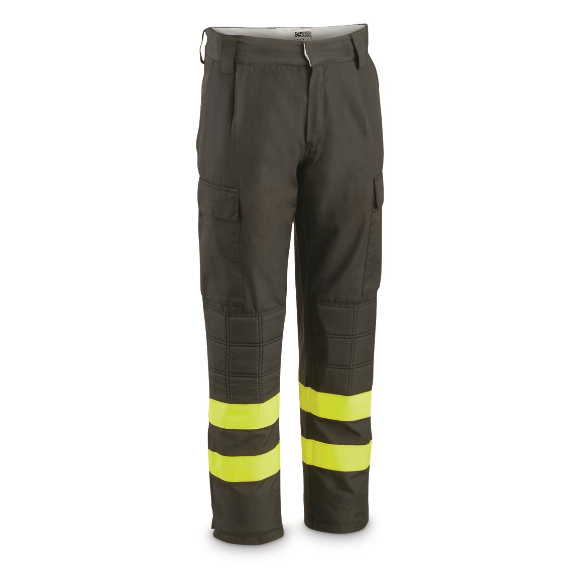 Italian Fire Service Surplus Aramid Firefighter Pants, Used