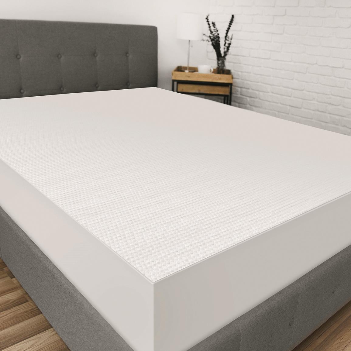 Ideal for use with memory-foam mattresses (not included)