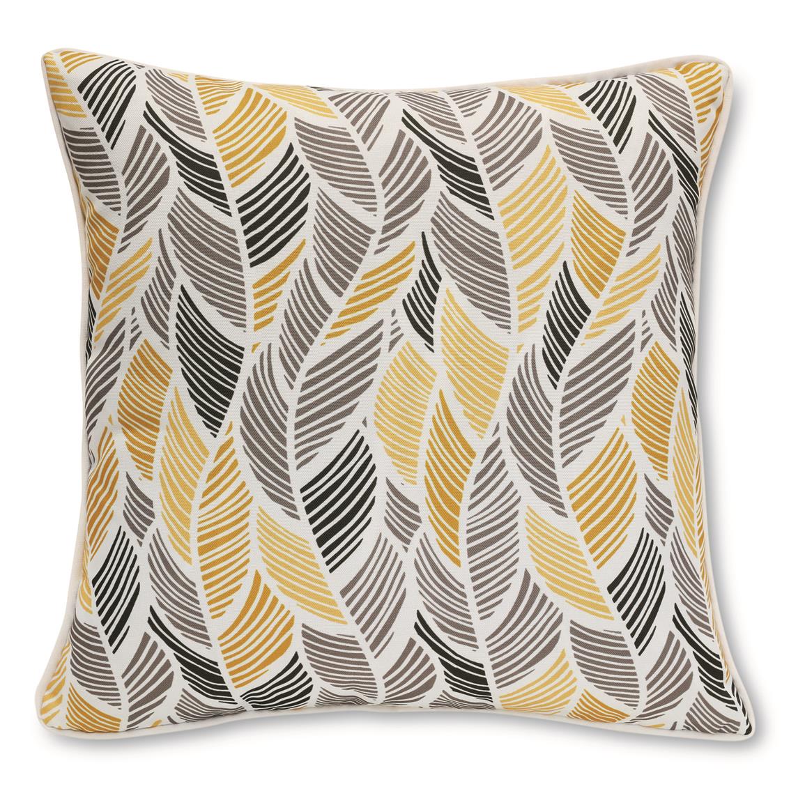 Outdoor Throw Pillow, Leaf