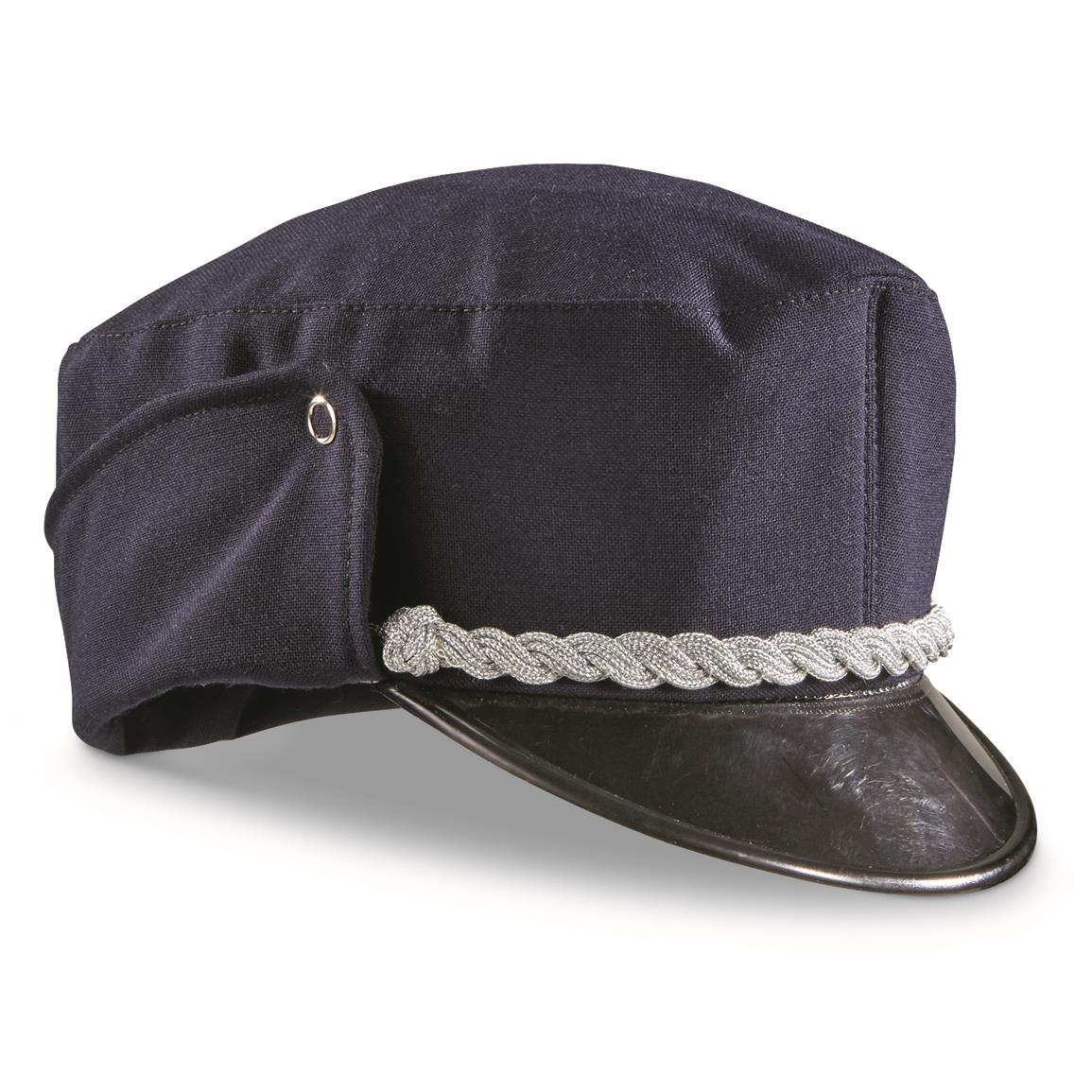 Hungarian Police Surplus Officer's Cap, New, Black
