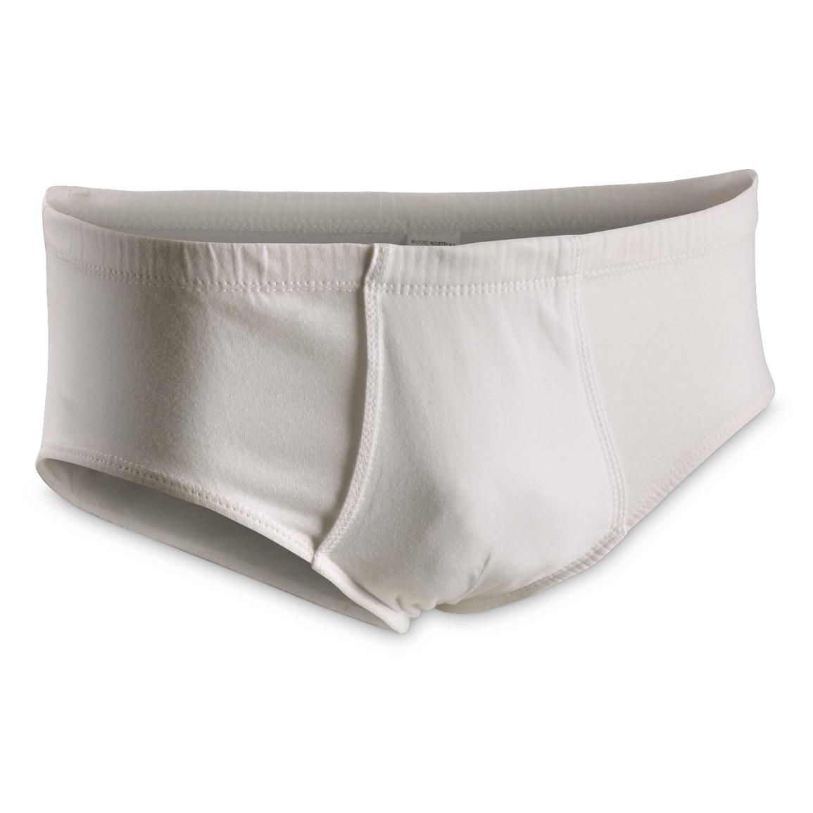 Belgian Military Surplus White Briefs, 6 Pack, New - 715860, Military  Underwear & Long Johns at Sportsman's Guide