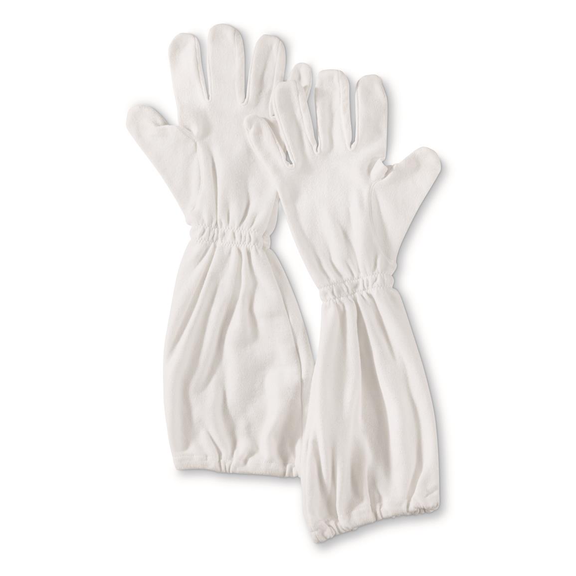 German Military Surplus Fire-resistant Gloves, 2 Pairs, Like New, White
