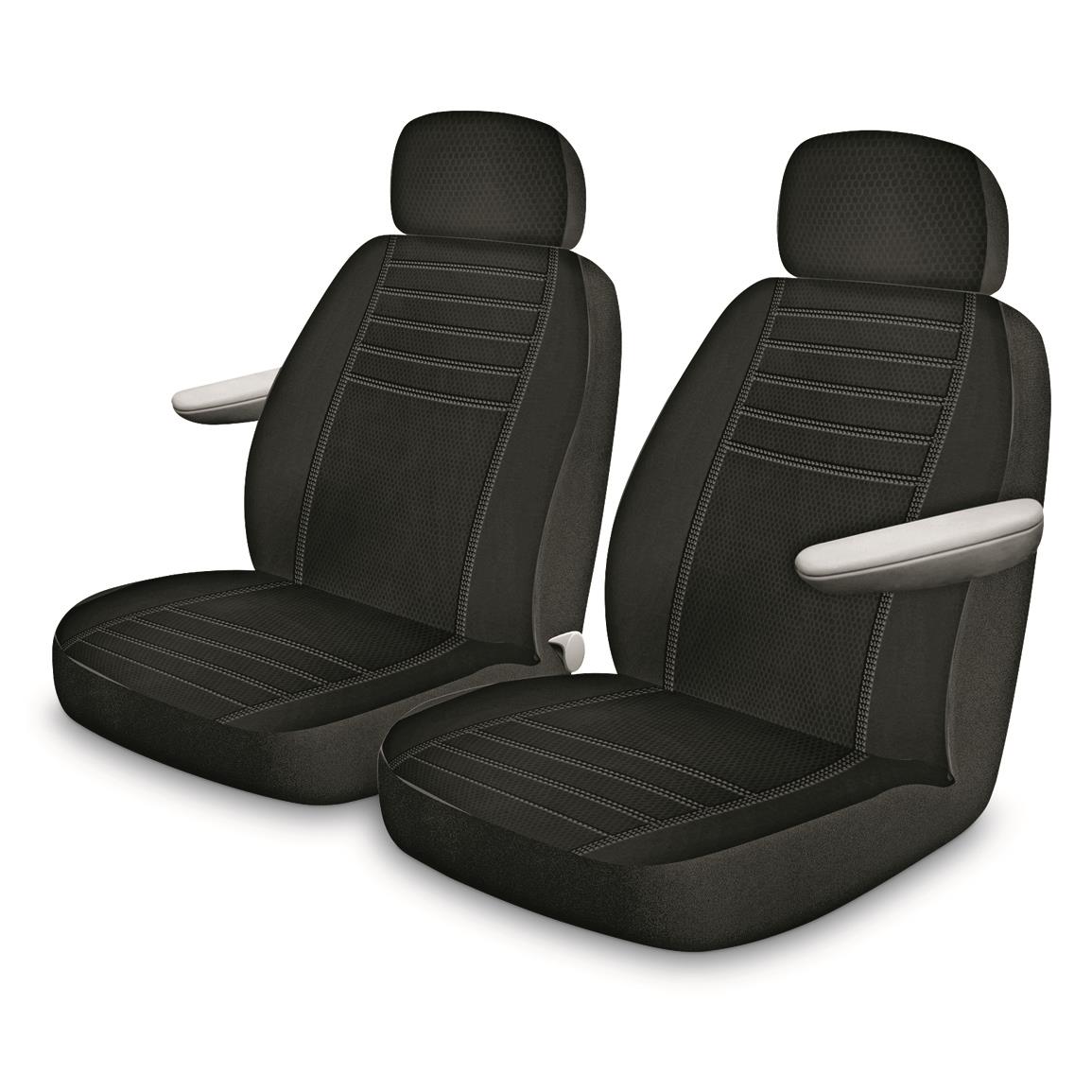 Custom Covers Richmond Low-back Truck Seat Covers, 2 Pk., Black