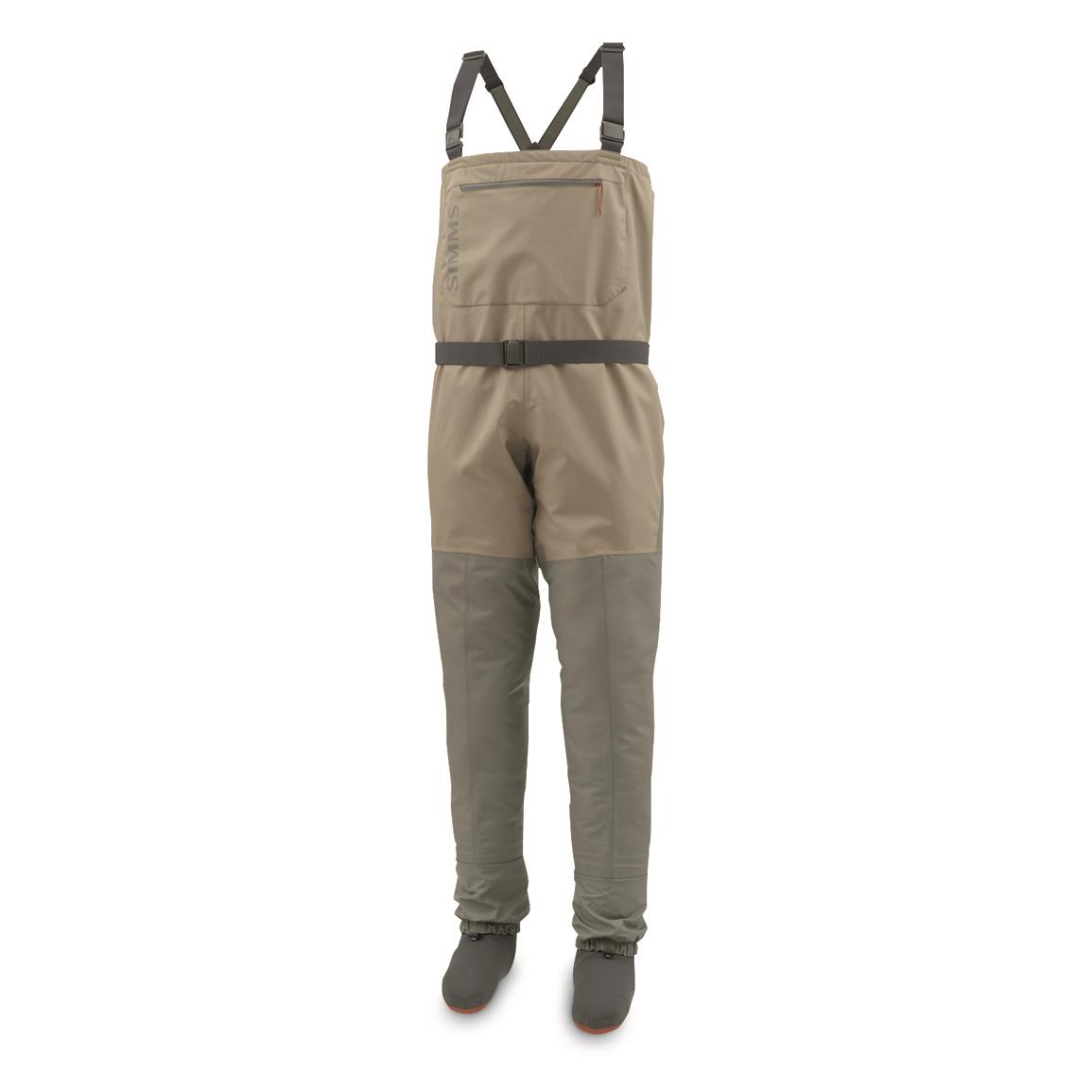 Simms Tributary Breathable Stockingfoot Chest Waders, Tan