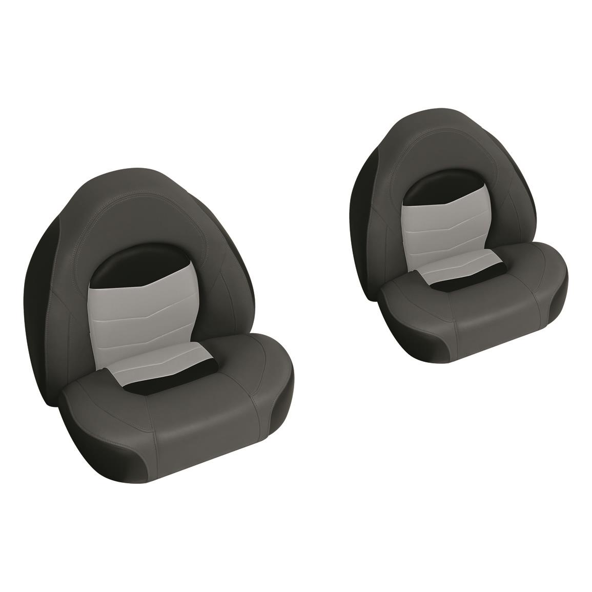 Wise Pro-Angler Bucket Seat Set, Charcoal/black/grey