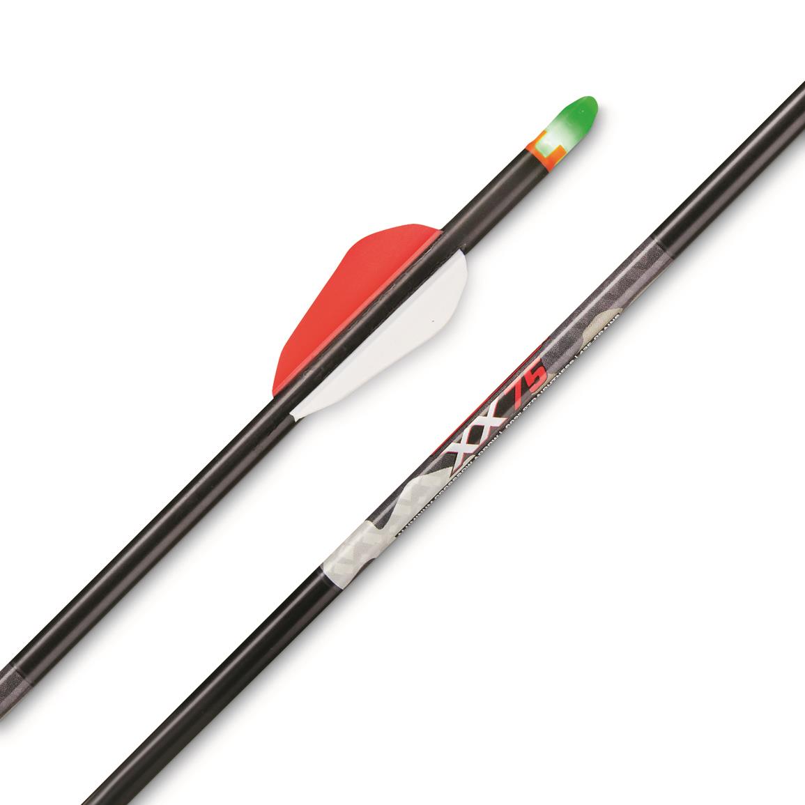 GUU Aluminum Crossbow Arrows - 36 Pack For 50-80LB Crossbows, High Impact Bolts For Hunting & Target Practice