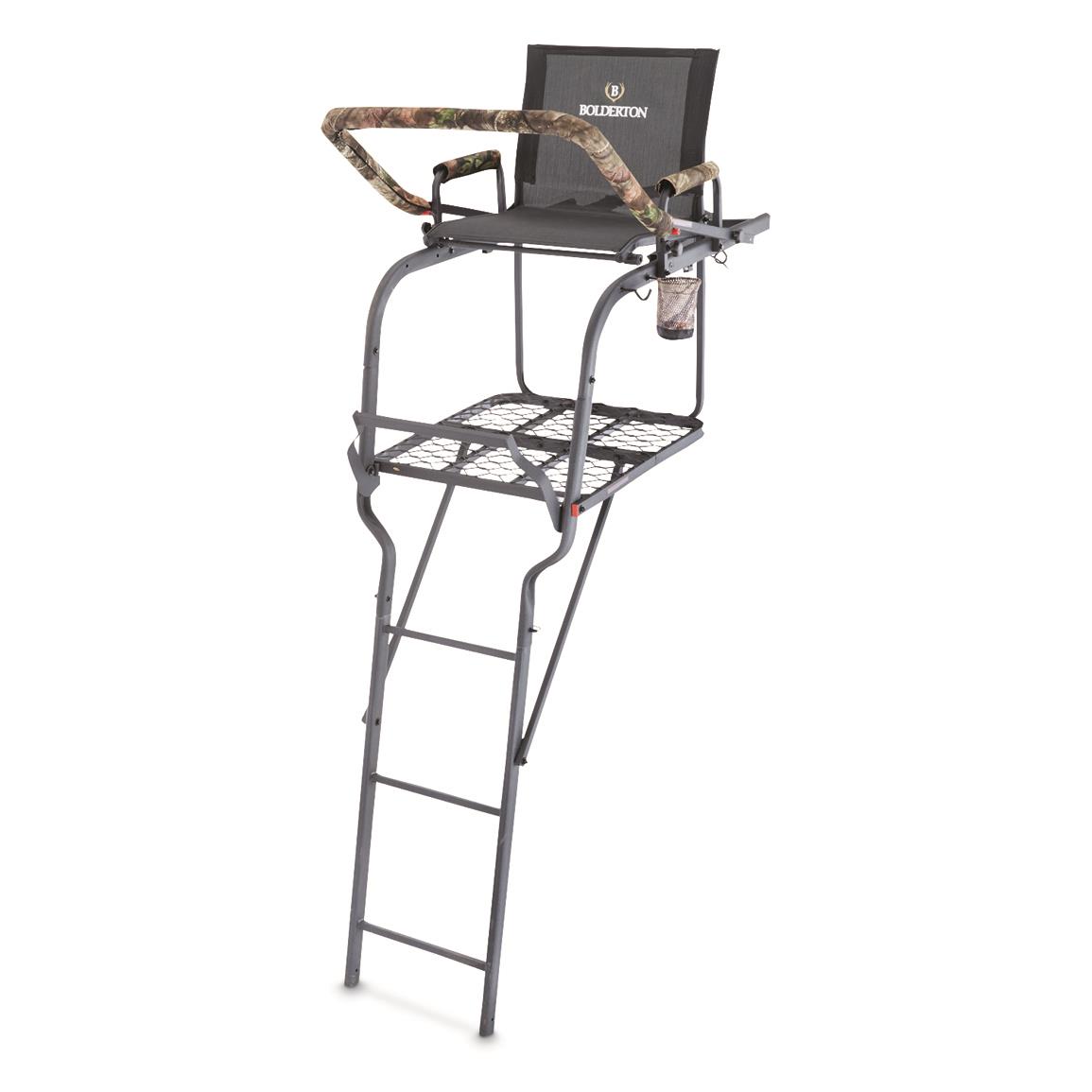 Bolderton 22' Ladder Tree Stand with Grizzly Grip Safety System