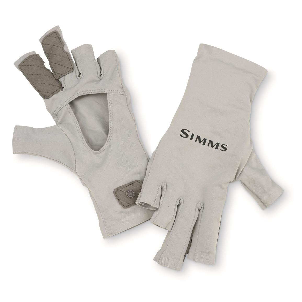 Simms SolarFlex Sun Gloves, Sterling