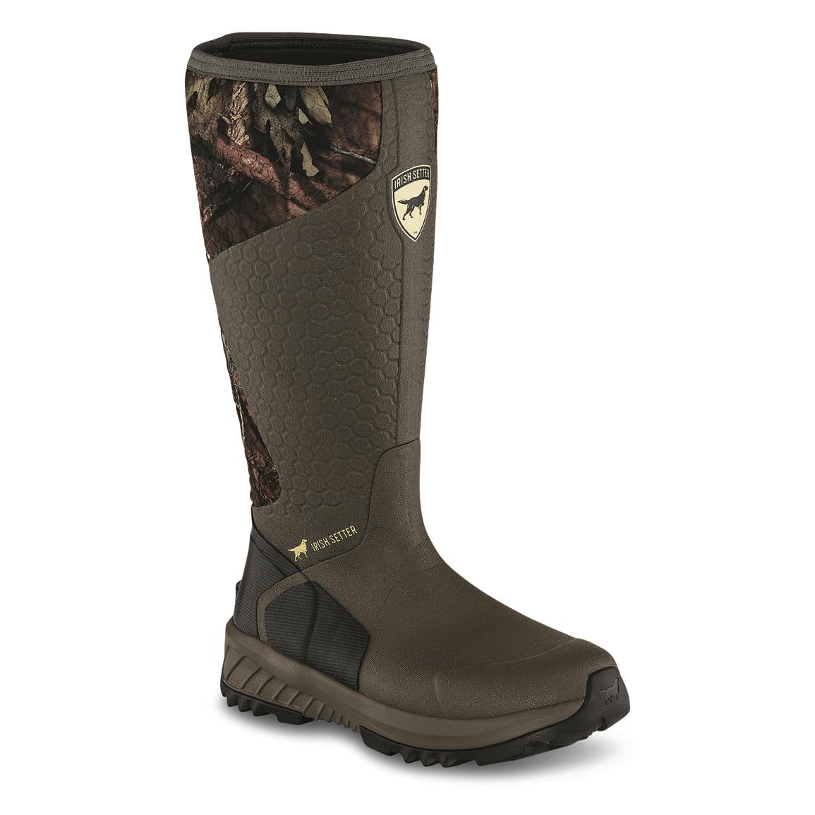 Irish Setter Unisex MudTrek Waterproof Athletic Fit Rubber Hunting Boots, Mossy Oak Break-Up® COUNTRY™