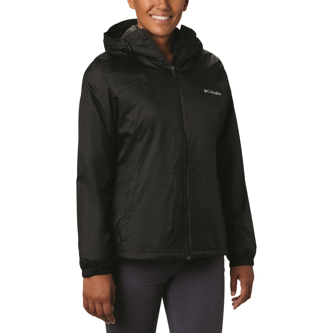 Columbia Women's Switchback Insulated Sherpa-lined Jacket, Black