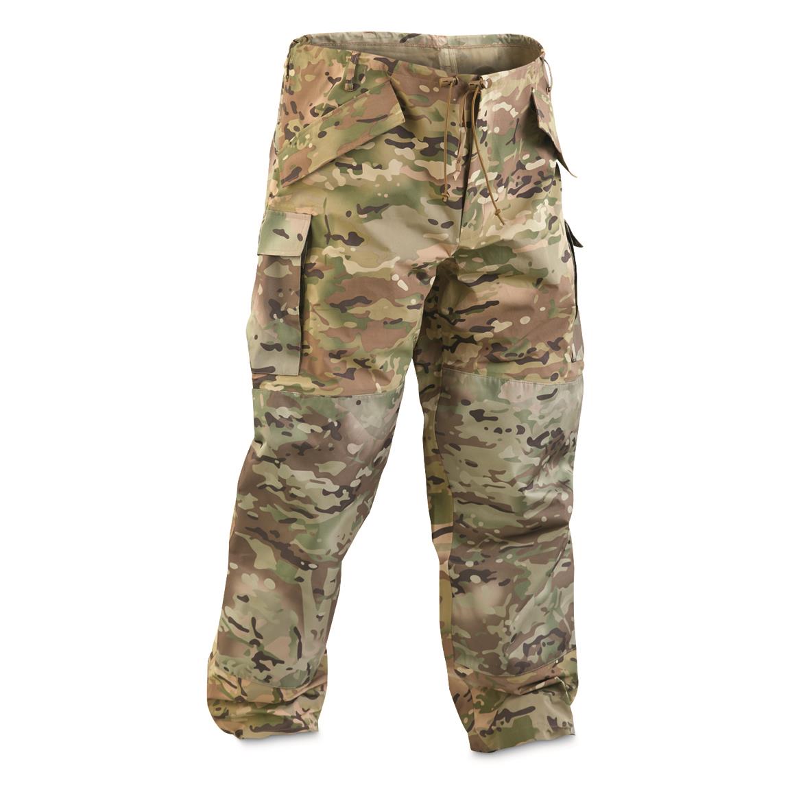 U S Air Force Surplus Apecs Ocp Waterproof Gore Tex Overpants New Military Tactical Pants At Sportsman S Guide