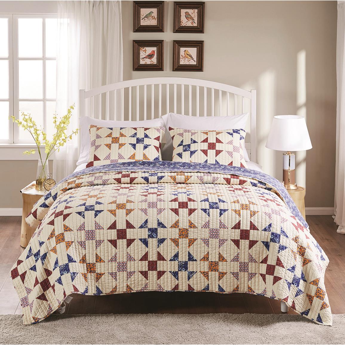 Greenland Home Fashions Savannah Quilt Set 716558, Quilts & Sets at