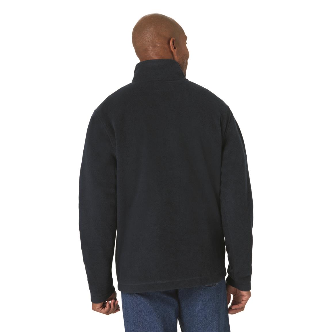 Download Wrangler Men's Quarter-zip Fleece Pullover Sweater ...