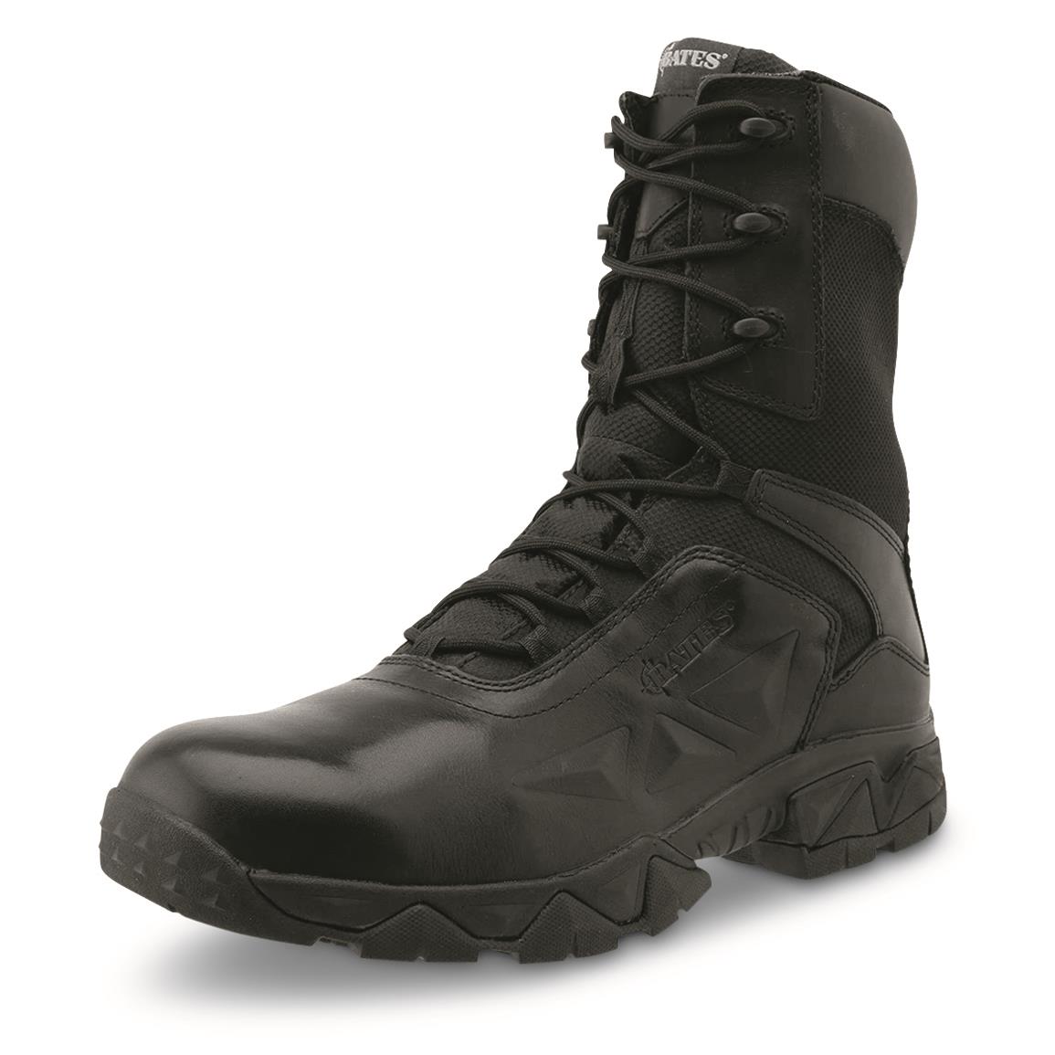 U.S. Military Surplus Bates Delta Nitro Side Zip Tactical Boots, New, Black