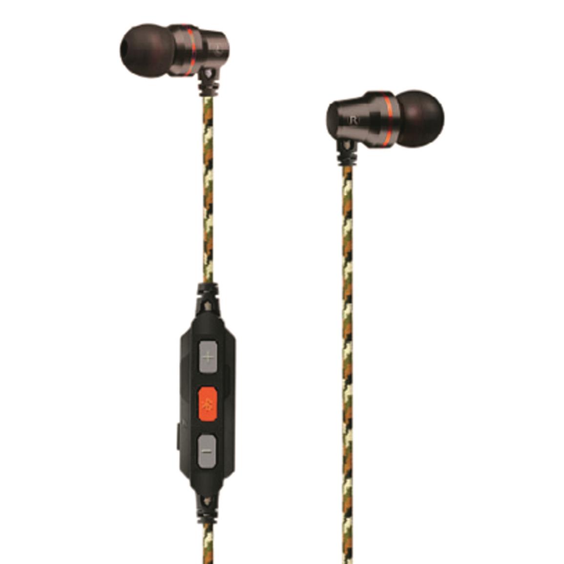 Walker's Rope Hearing Enhancer & Protection Earbuds with Bluetooth, 30dB NRR