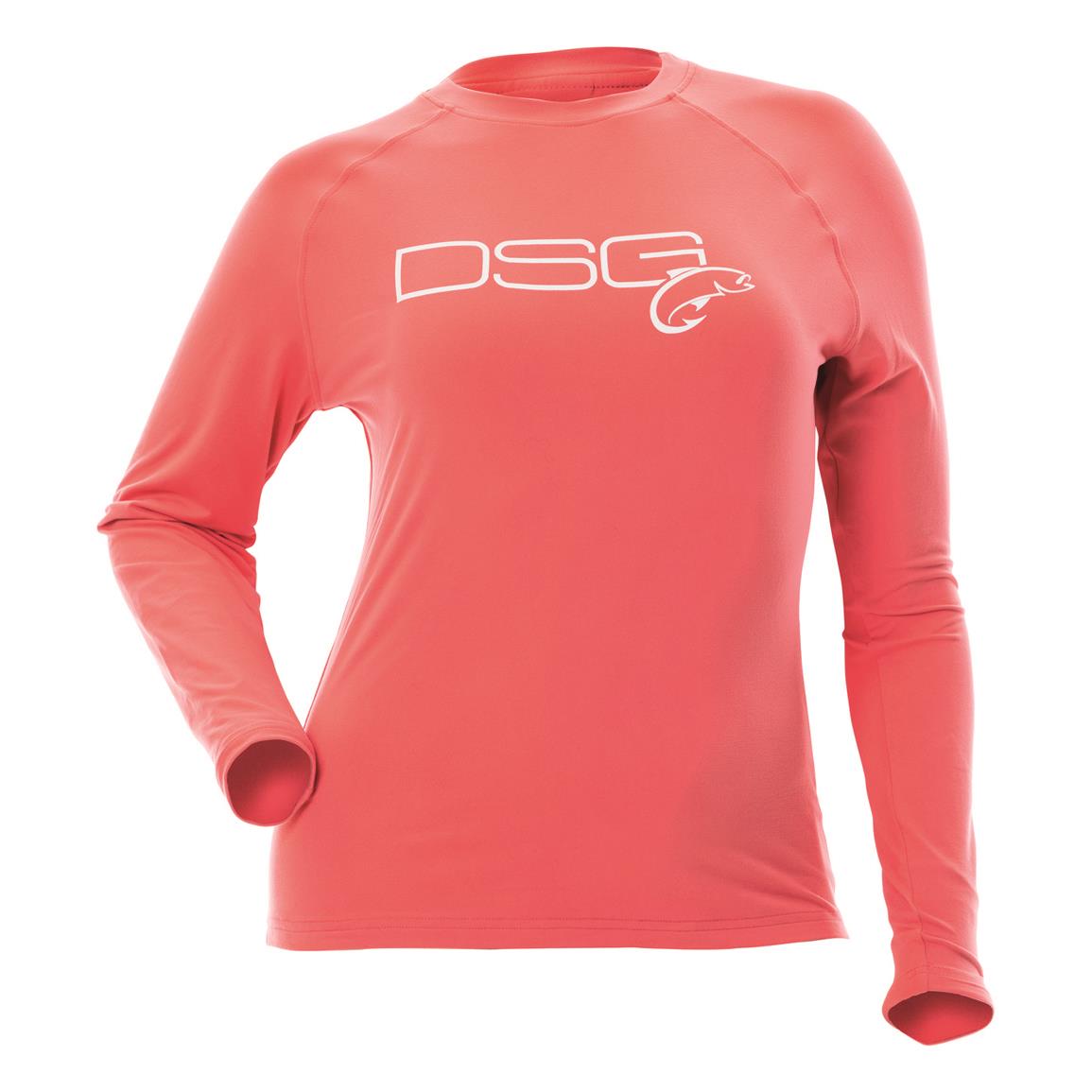 DSG Fishing Women's Solid Shirt, Rose