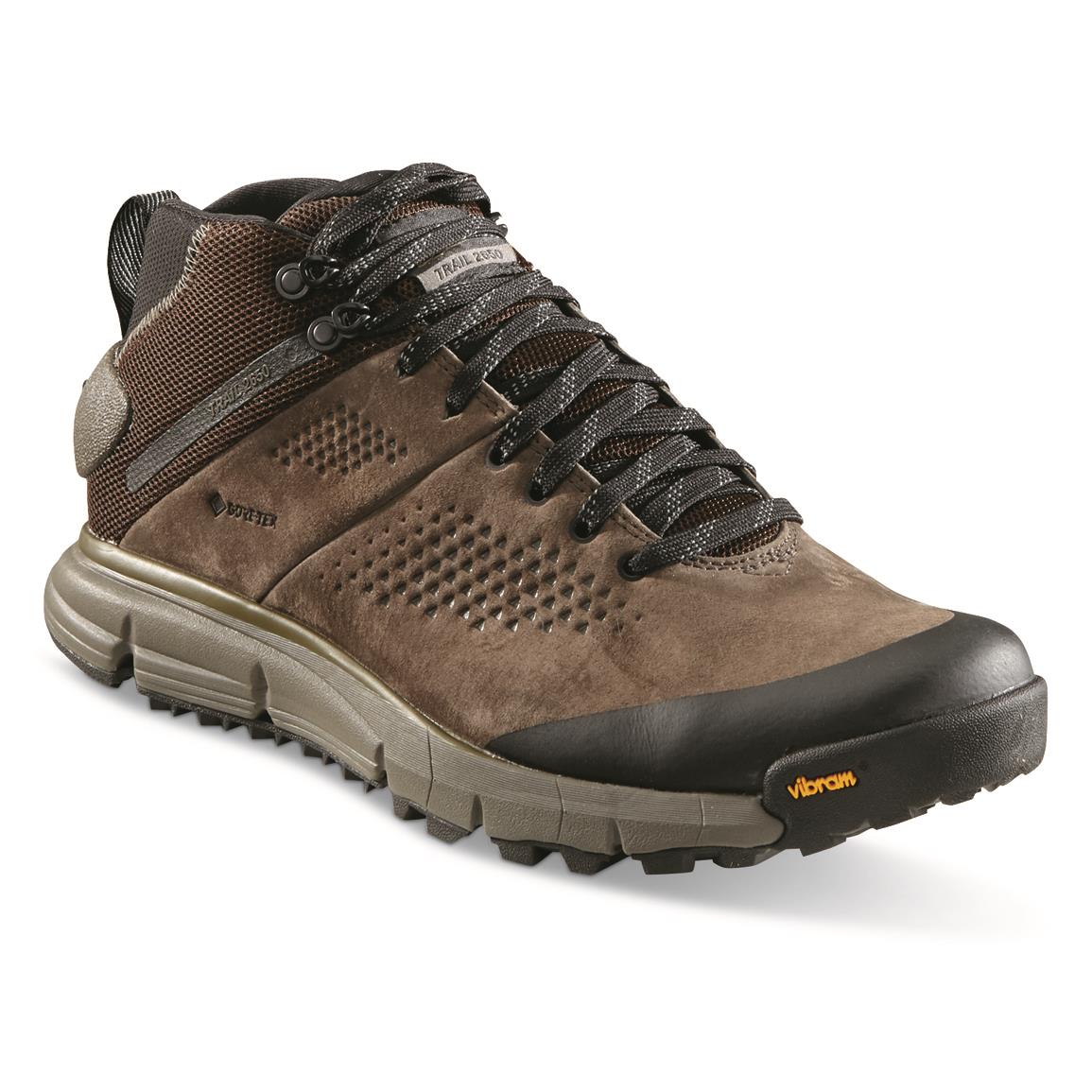 Danner Men's Trail 2650 GTX Waterproof Hiking Boots, Brown/military Green