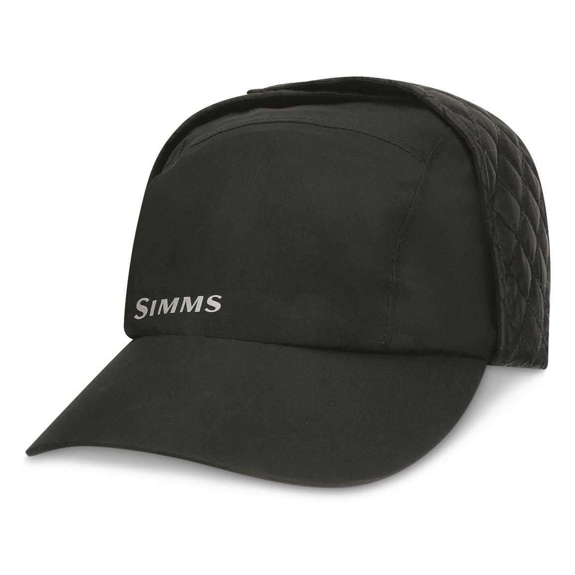 Simms ExStream Waterproof Insulated Hat, GORE-TEX, Black