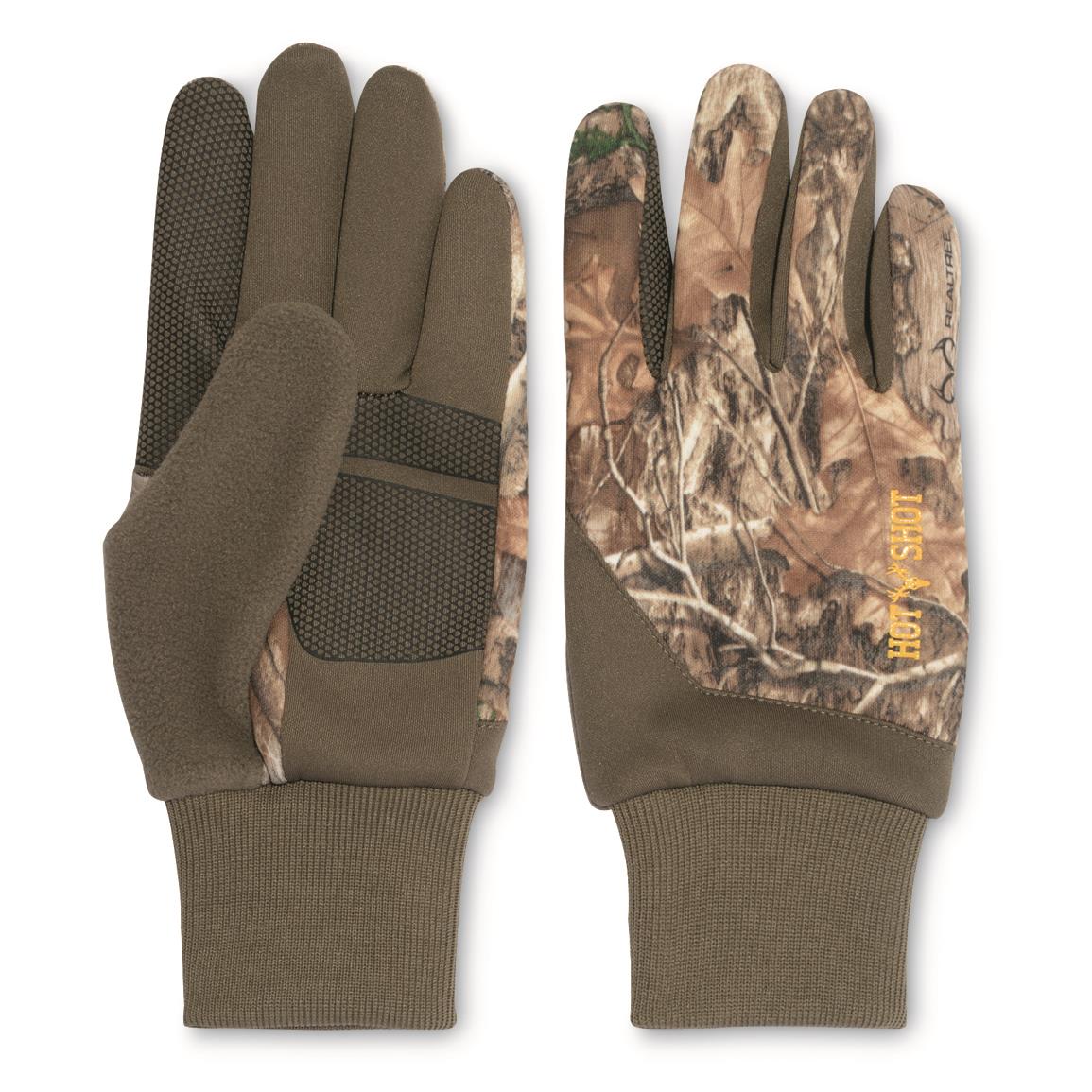 Hot Shot Eagle Stretch Fleece Youth Gloves, Realtree EDGE™