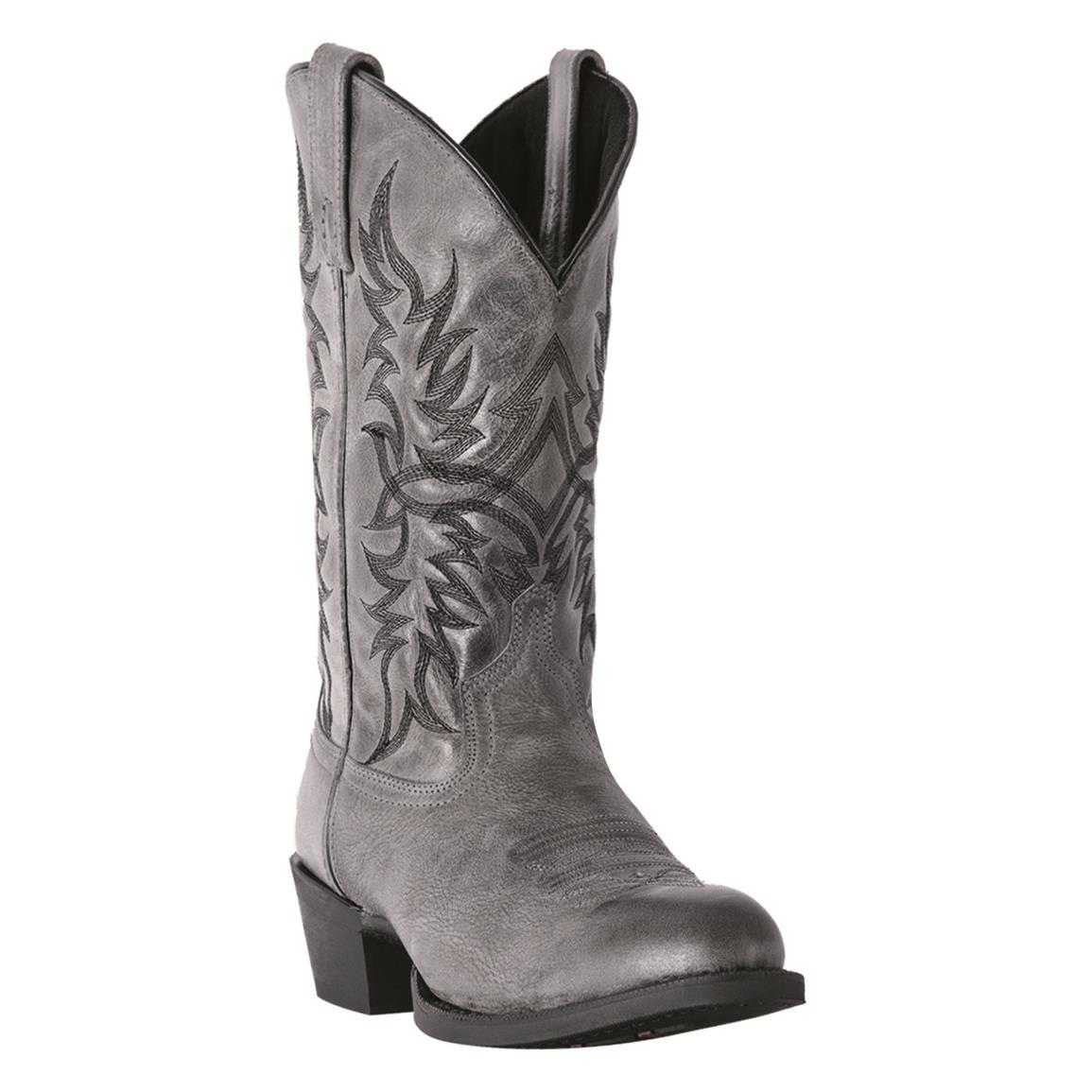 Laredo Men's Harding Leather Western Boots, Gray