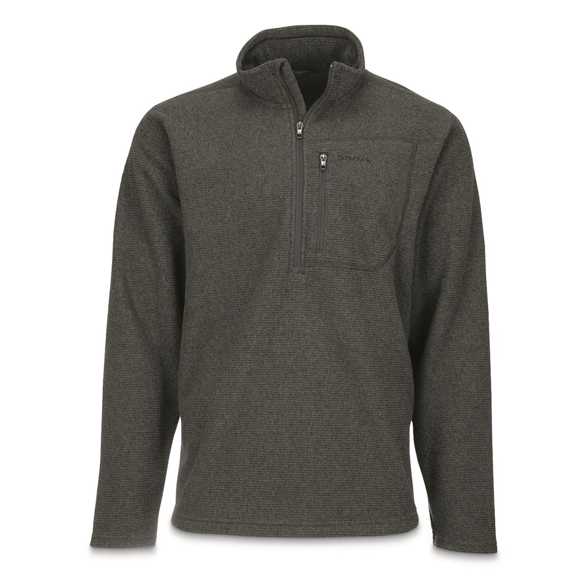 Simms Men's Rivershed Quarter-zip Fleece Sweater - 717238, Sweatshirts ...