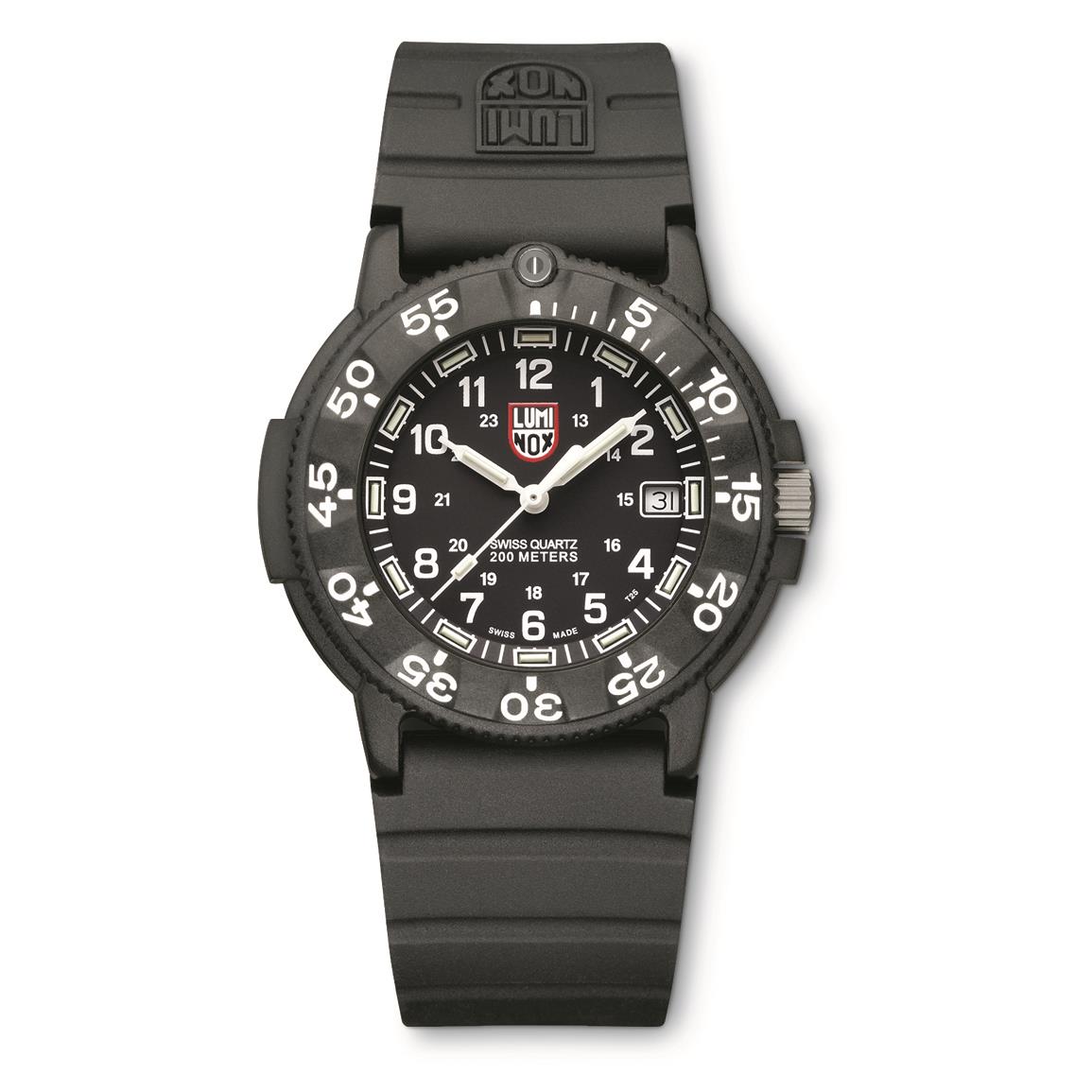 Luminox Original Navy SEAL 3001 Watch, Black/White