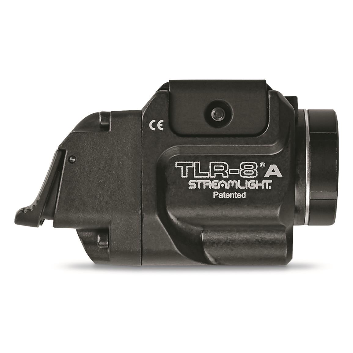 Streamlight TLR-8A Tactical Pistol Light with Red Laser and Rear Switch Options