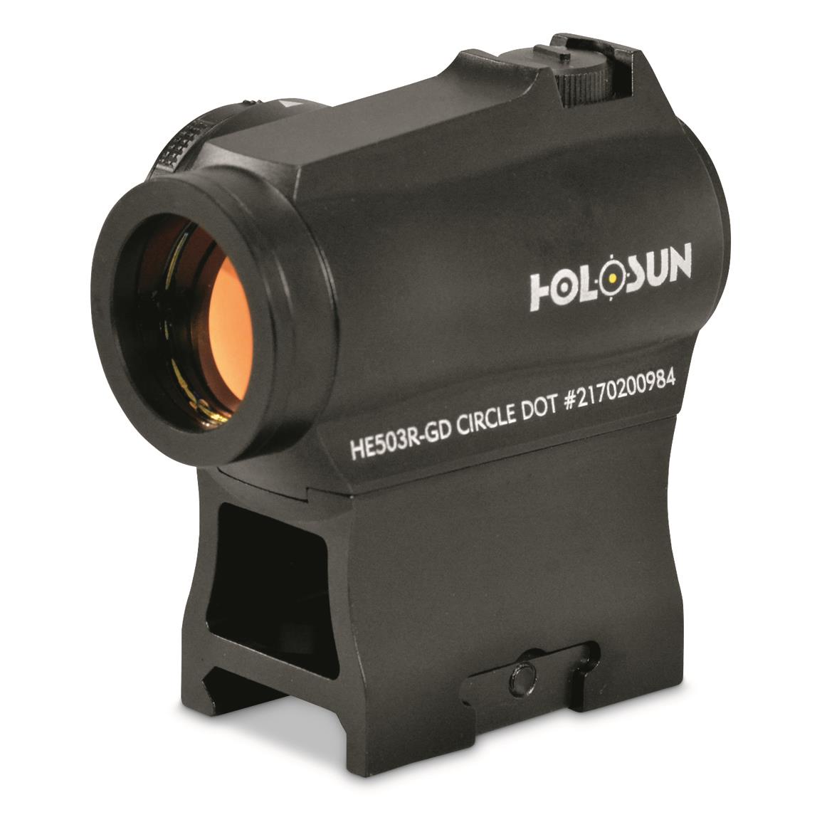 Holosun HE503R-GD Open Reflex Sight, Gold Reticle