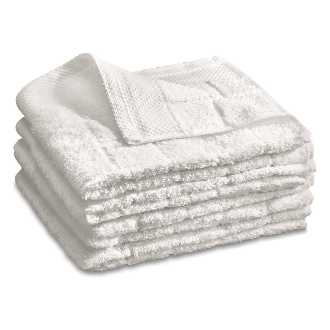 Italian Military Surplus Terry Cloth Towels, 4 Pack, New