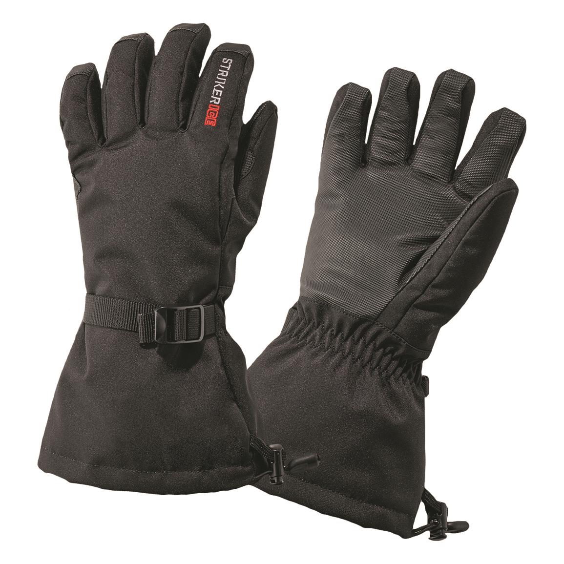 StrikerICE Youth Climate Waterproof Insulated Gloves, Black
