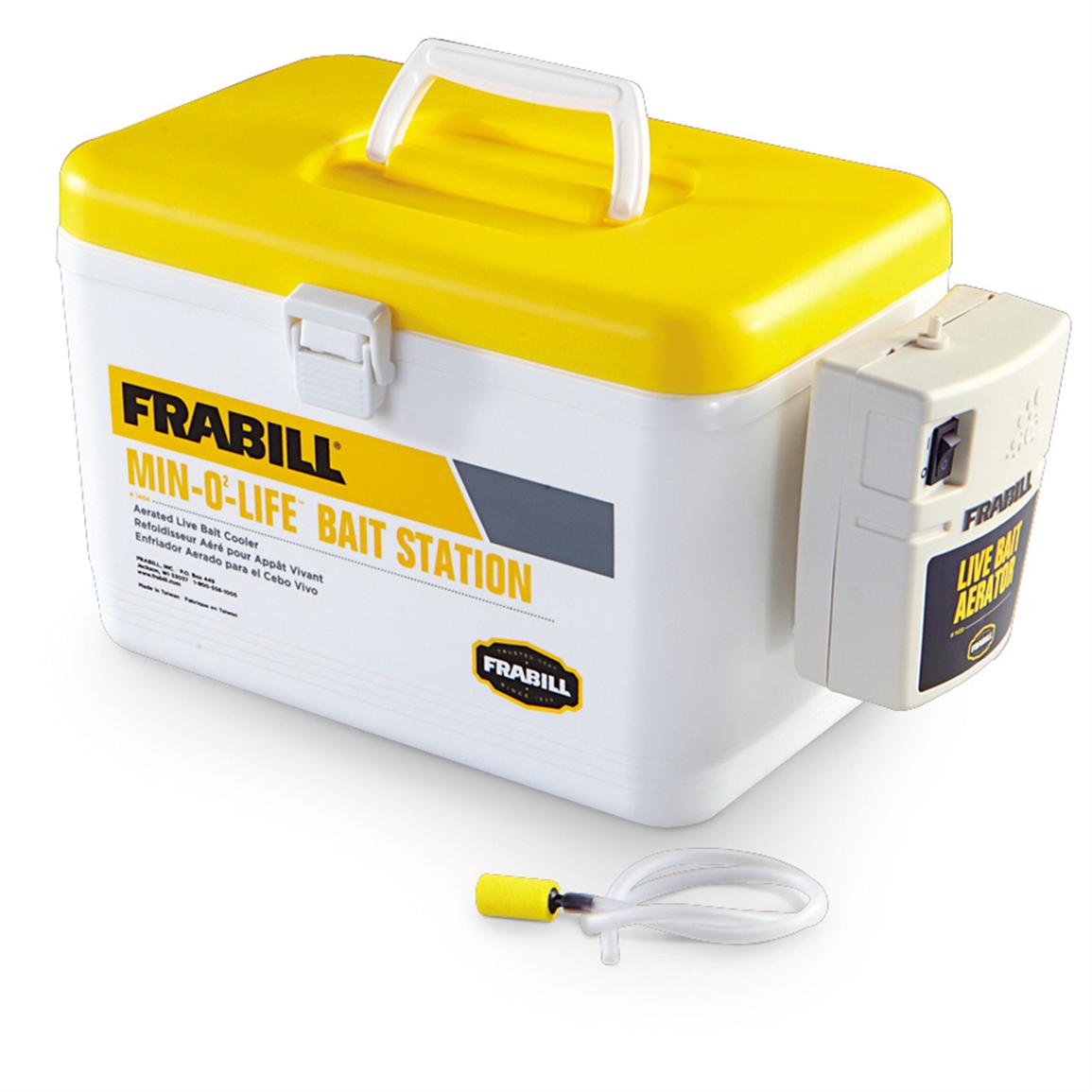 Frabill 8-qt. Min-O-Life Bait Station Cooler, Yellow / White