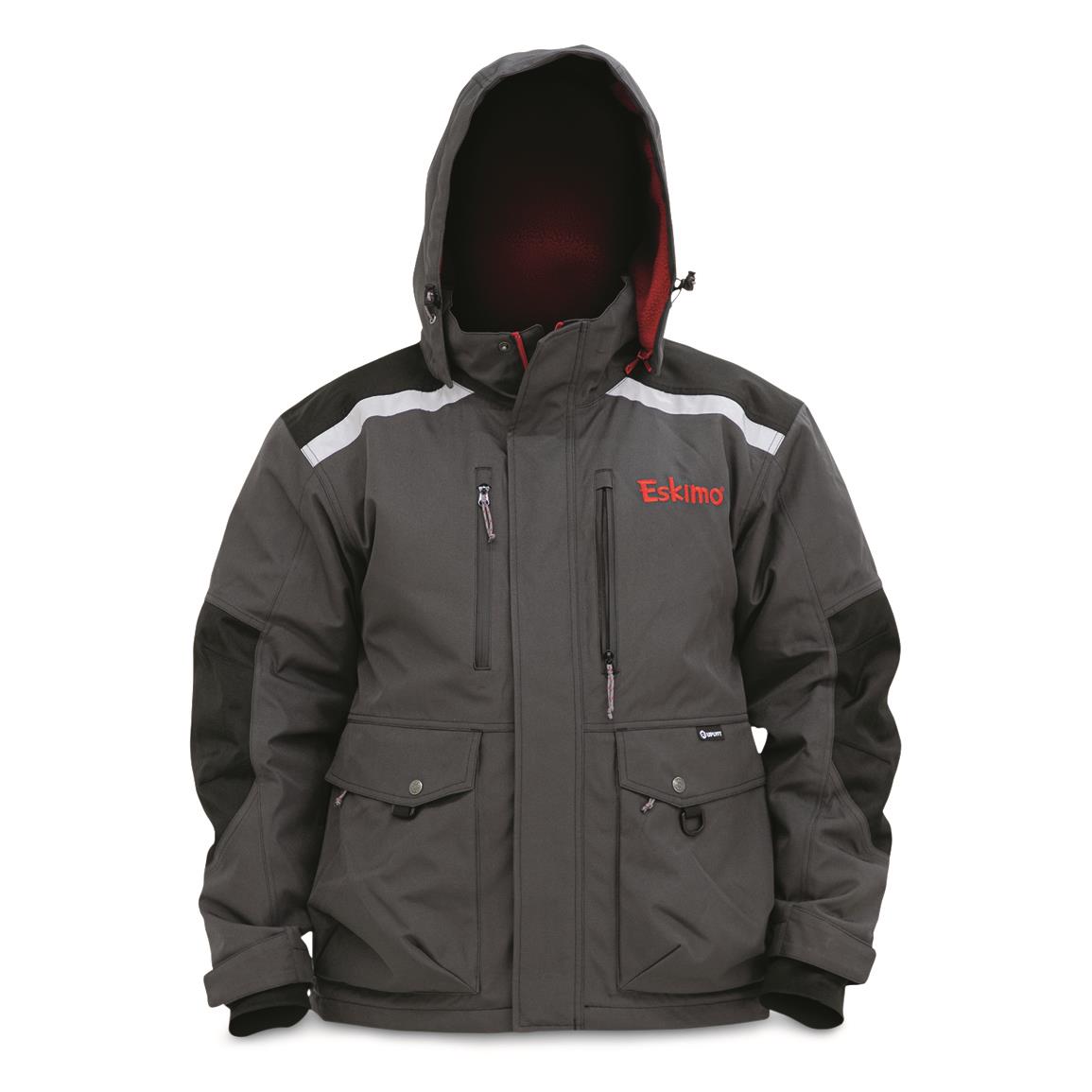 Eskimo Mens Roughneck Waterproof Jacket with Uplyft, Gunmetal Gray