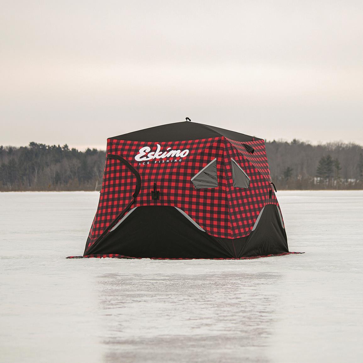 insulated ice fishing hut
