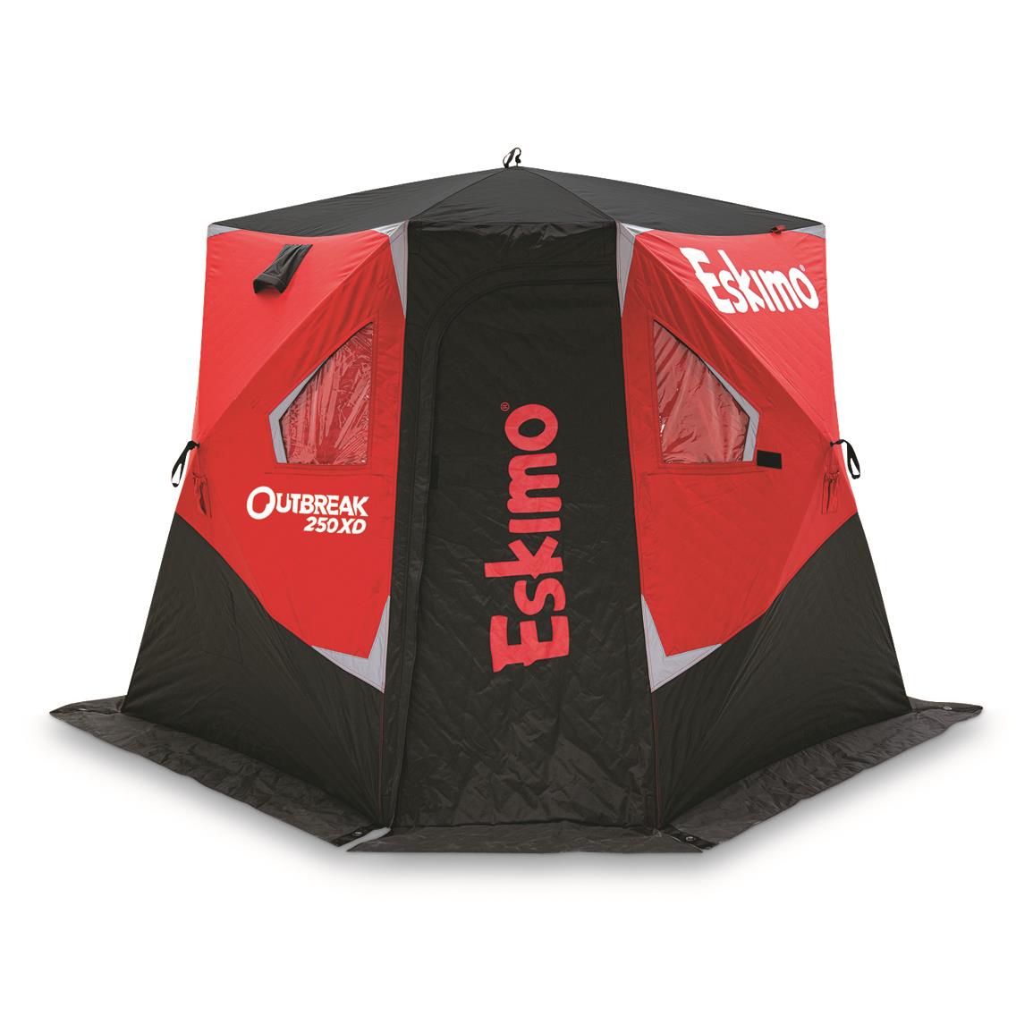 Eskimo Outbreak 250XD Insulated Hub-Style Ice Fishing Shelter, 3-Person