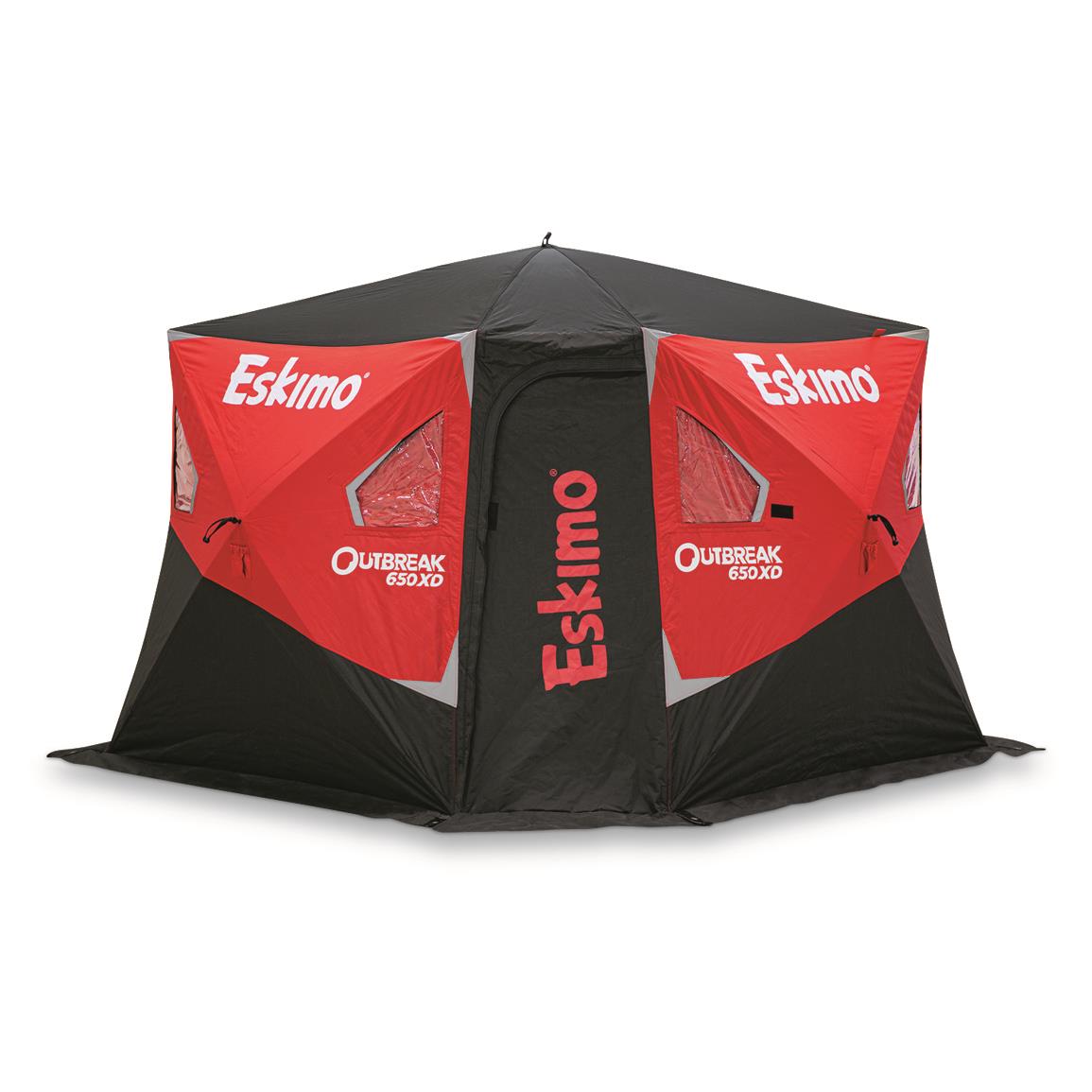 Eskimo Outbreak 650XD Insulated Hub-Style Ice Fishing Shelter, 7-Person