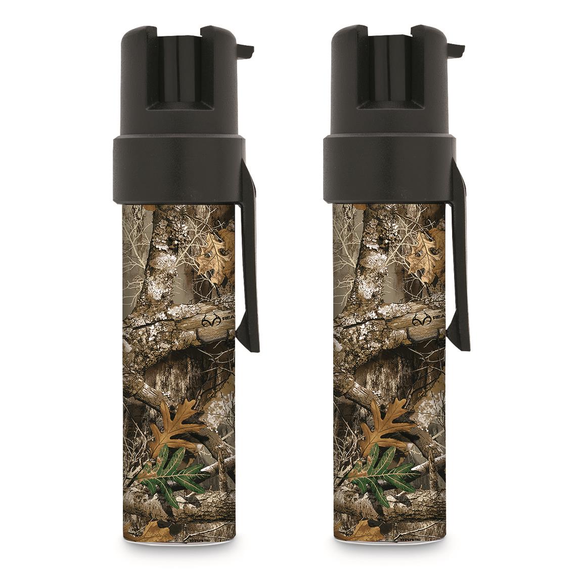 Sabre Red Realtree Edge Compact Pepper Spray with Clip, 2 Pack