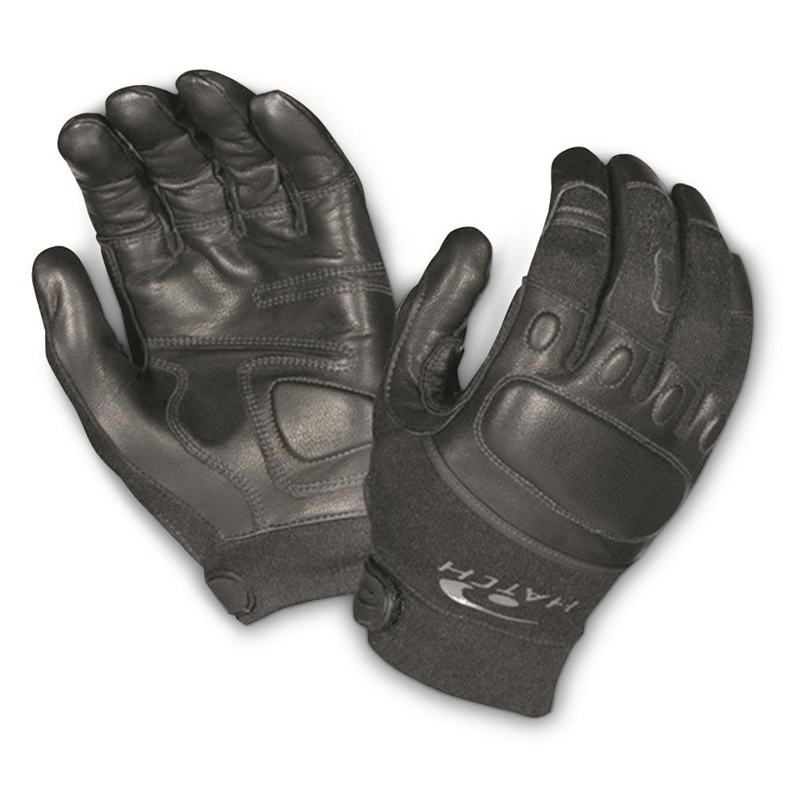 U.S. Municipal Surplus Hatch Task Heavy SOGL Gloves, New, Black
