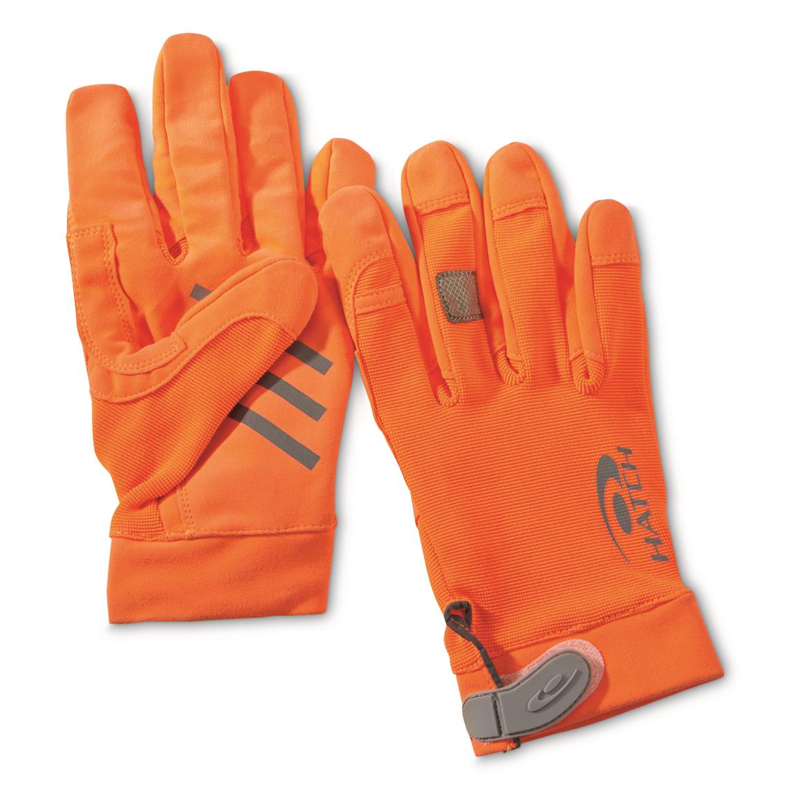 U.S. Municipal Surplus Hatch TSK331 High Visibility Gloves, New, Orange