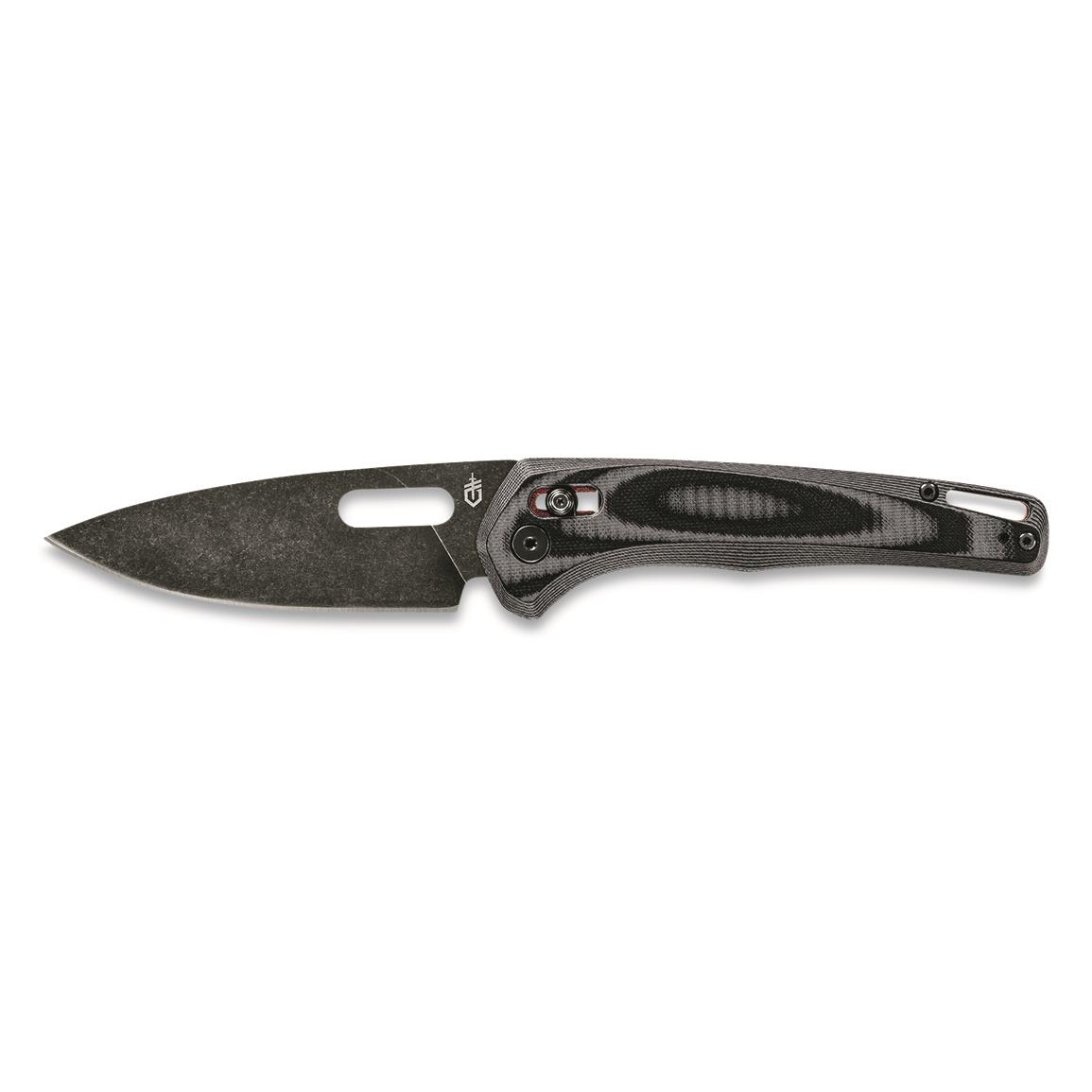 Gerber Sumo Folding Knife, Gray with Red Accents, Red