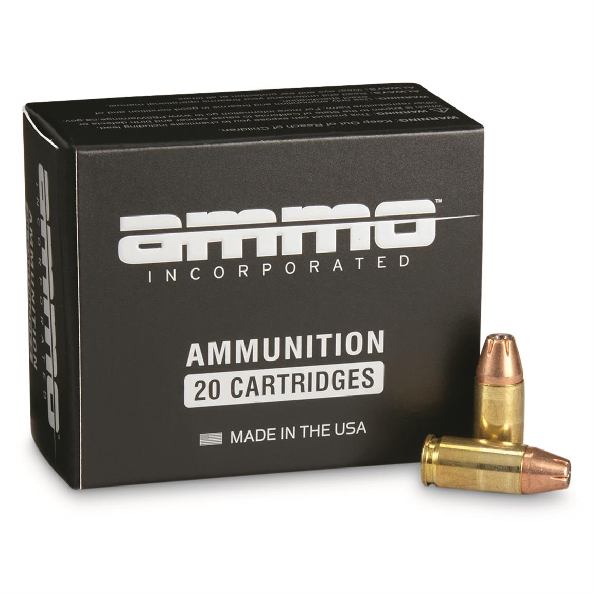 Ammo Inc. Signature, 9mm, JHP, 124 Grain, 20 Rounds