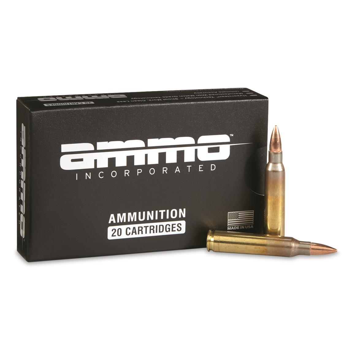 Ammo Inc. Signature, .223 Remington, FMJ, 55 Grain, 20 Rounds