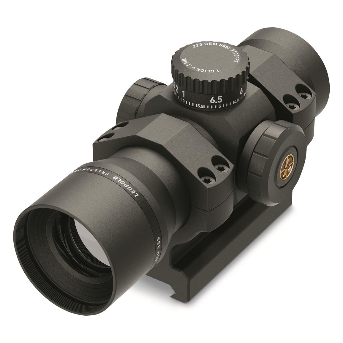 Leupold Freedom RDS 1x34mm Red Dot Sight, 1 MOA Red Dot, AR Mount, BDC 5.56/.223 Dial