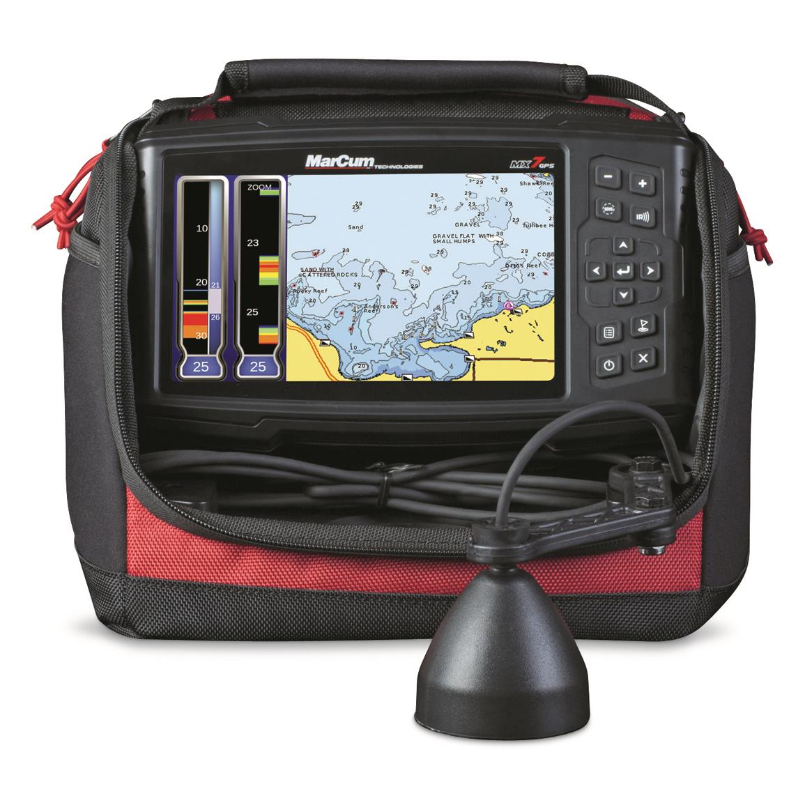 MarCum MX7GPS Digital Ice Fishing Sonar System 718374, Ice Fishing