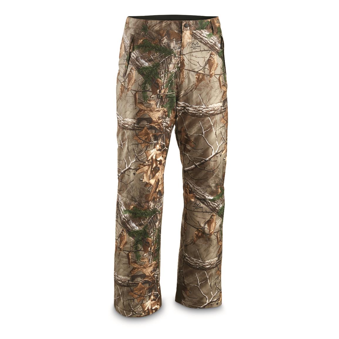 Men's Thinsulate Insulated Camo hunting Water Resistant Pants Realtree Xtra 